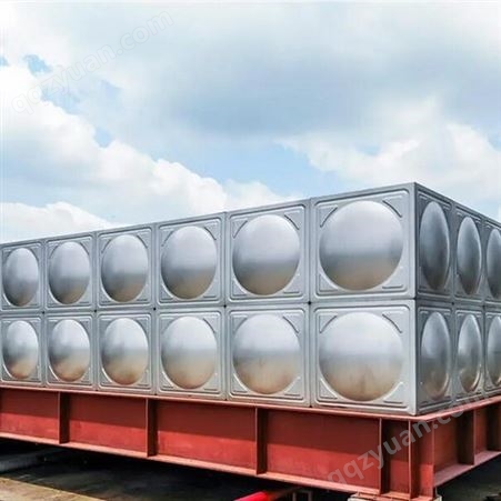 不锈钢保温方形水箱 立式圆形消防水槽 家用组合储水设备