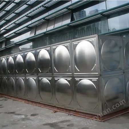 白钢水箱 方形消防组合式屋顶大容量蓄水设备 不锈钢焊接水塔