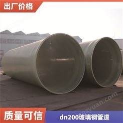 锻造夹砂排污管 工业化工燃气管道 夹砂玻璃钢管道