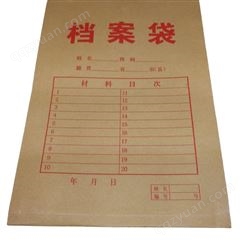 档案袋定制 信封特种纸订做 商业纸品印刷 文件袋LOGO