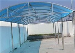 北京昌盛恒鑫专业制作阳光板雨棚遮阳棚车棚阳台顶