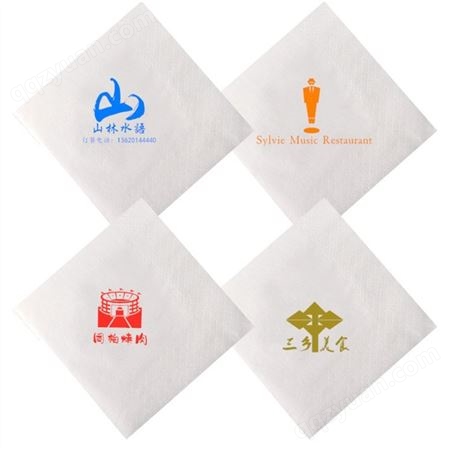 方巾纸样品 酒店西餐厅快餐店外卖餐巾纸 可定制logo