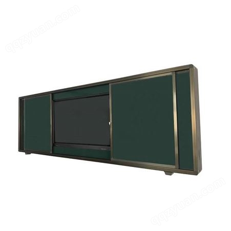 无边框推拉黑板 左右伸缩推拉绿板白板活动装电视多媒体一体机黑板