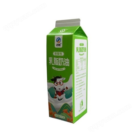 低温型带盖屋顶盒加工定制 应用广泛 牛奶奶油包装盒 可提前订货