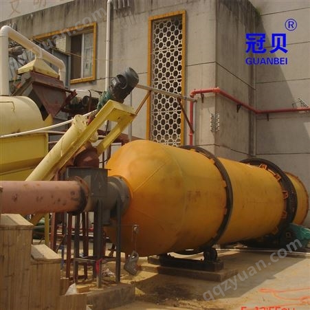 冠贝时产量1吨直径1米长度10米滚筒烘干机初水分30%