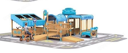 交通模拟户外设施儿童乐园游乐场设施模拟城市交通玩具室外设备