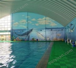 游泳馆墙体彩绘制作服务 艺术原创 专业高效 防水防晒