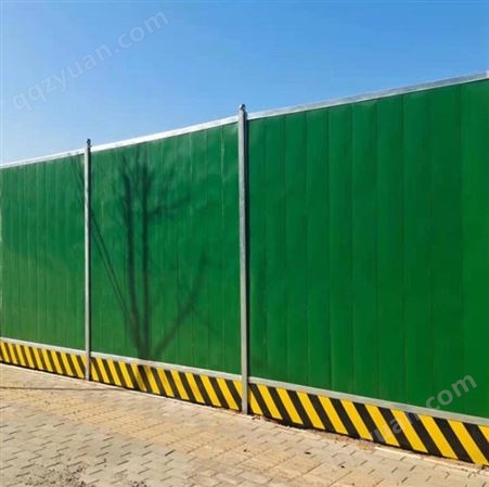 临沧市政工程PVC彩钢围挡工地施工草坪泡沫夹板挡板