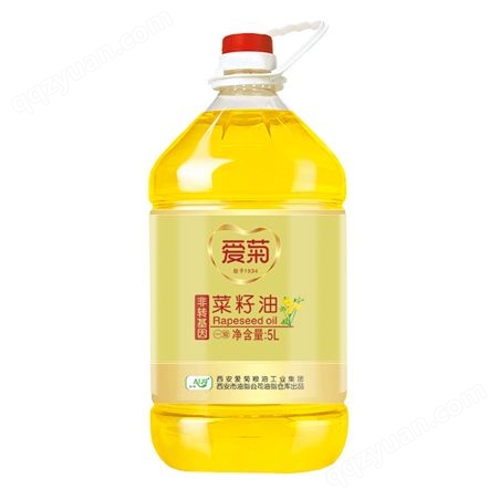 5L爱菊一级压榨菜籽油 团购福利 西安食用油批发