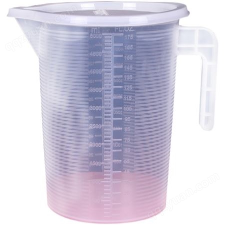 量杯带刻度量筒奶茶店用具工具专用塑料大计量杯家用带盖5000毫升