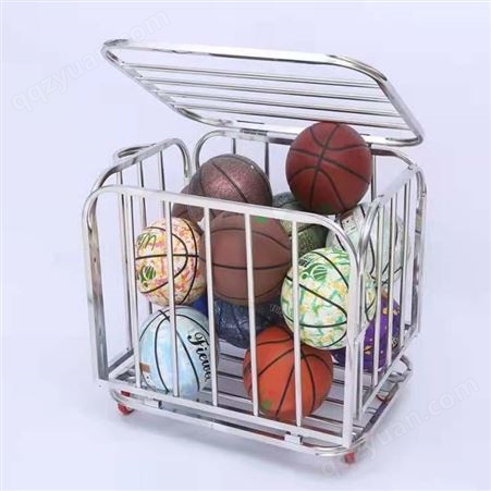 可移动装球车 折叠篮球框球类收纳车 不锈钢篮球车推车支持供应