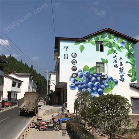 街道乡村文化墙彩绘上门设计施工 持久不褪色