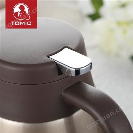 TOMIC特美刻保温壶家用大容量304双层不锈钢咖啡壶真空暖水壶2L