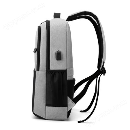 印刷LOGO韩版防盗双肩包大容量牛津布防水简约商务电脑USB背包